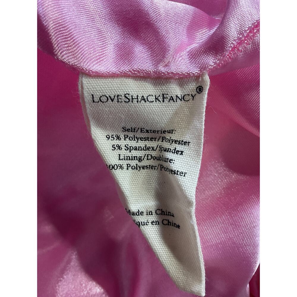 Loveshackfancy 'Nerra' Pink Polyester Mini Ruched… - image 4